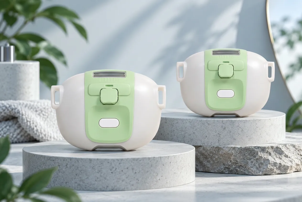 Two Biomonix contactless wellness monitoring devices